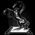 Baldwin films Company logo of a horse Baldwin films Company logo of a horse