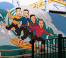 the Wiggles mural at white water world, Gold Coast, Australia the Wiggles mural at white water world, Gold Coast, Australia