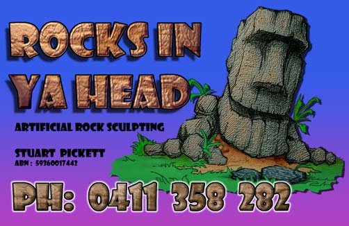 Rock s in ya head Business Card Rock s in ya head Business Card